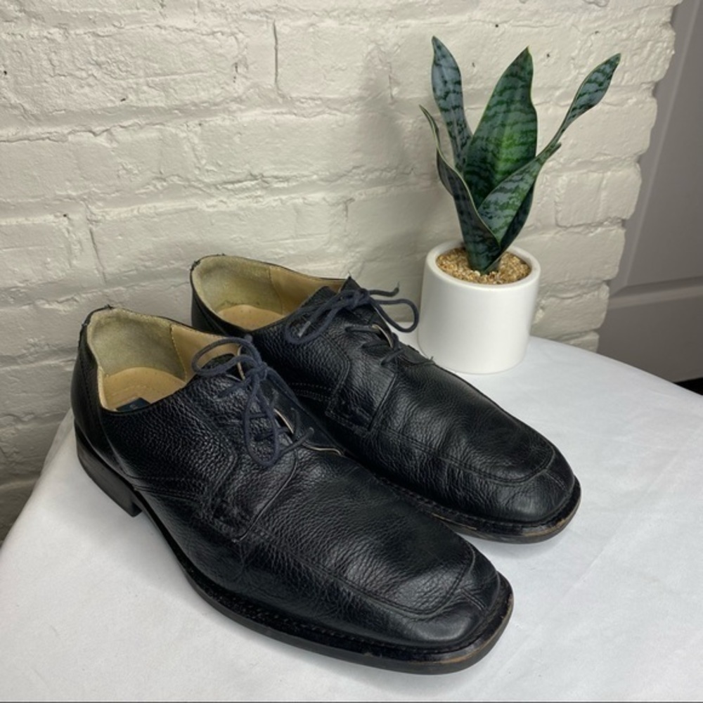 Giorgio Brutini Black Leather Formal Shoes Size 11 M
